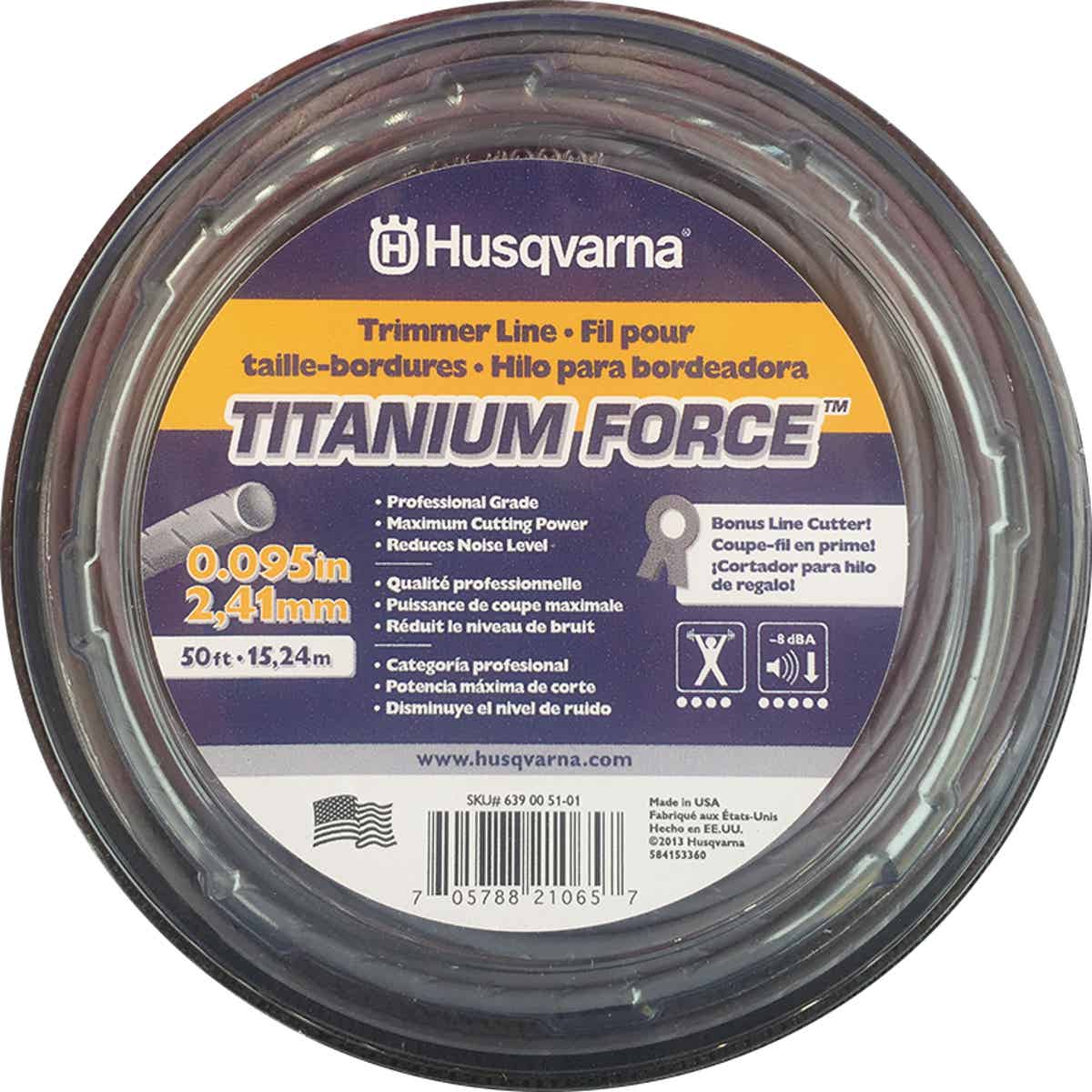 husqvarna titanium force string trimmer lines 0.095